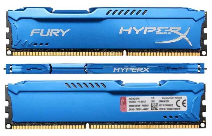 Оперативная память DDR3-1866 8Gb PC3-14900 1.5V HyperX Fury Blue