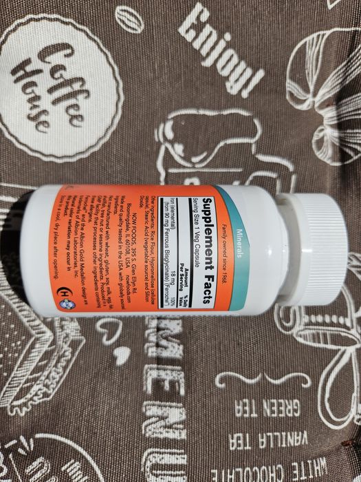 Now Foods железо 18 36 мг комплекс 27 Iron double strength complex