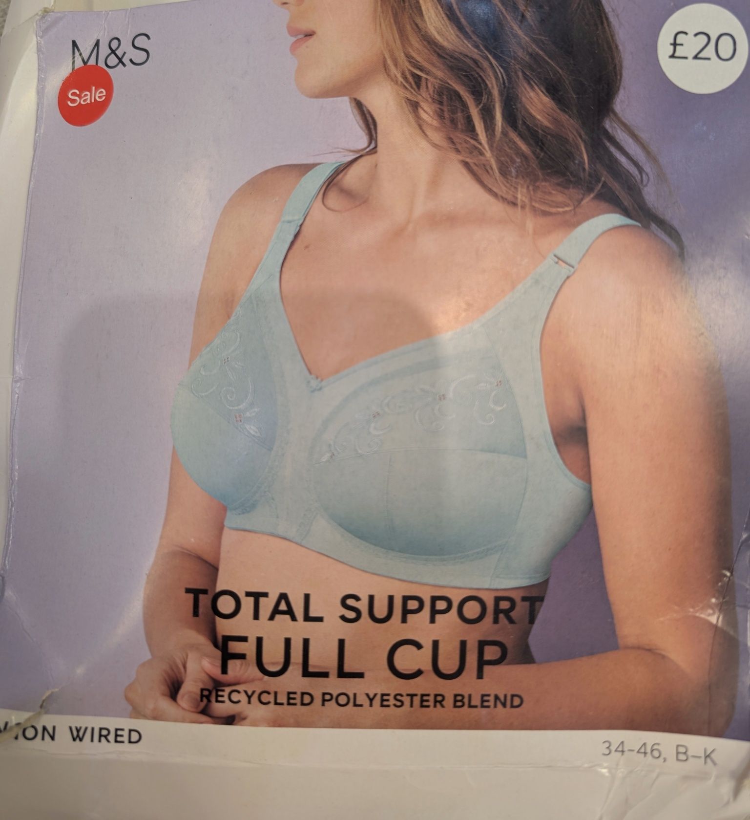 105M 46K Marks Spencer mocno zabudowany pełna staniki miska podtrzy