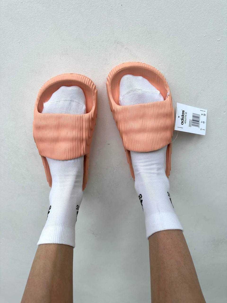 Тапочки Adidas Adilette Slides Peach / тапочки Адідас Аділет оранжеві