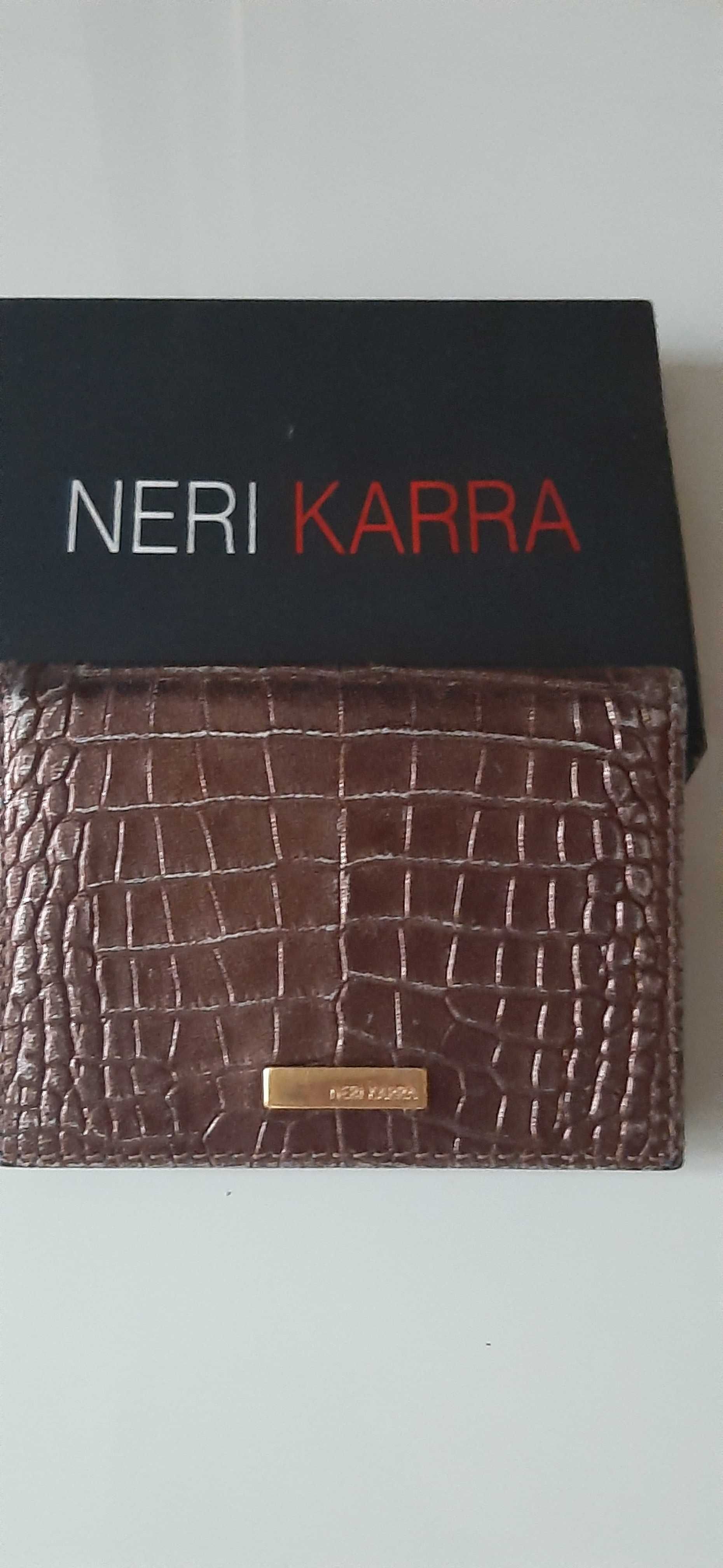 Визитница для банковских карт  из натуральной кожи Neri Karra