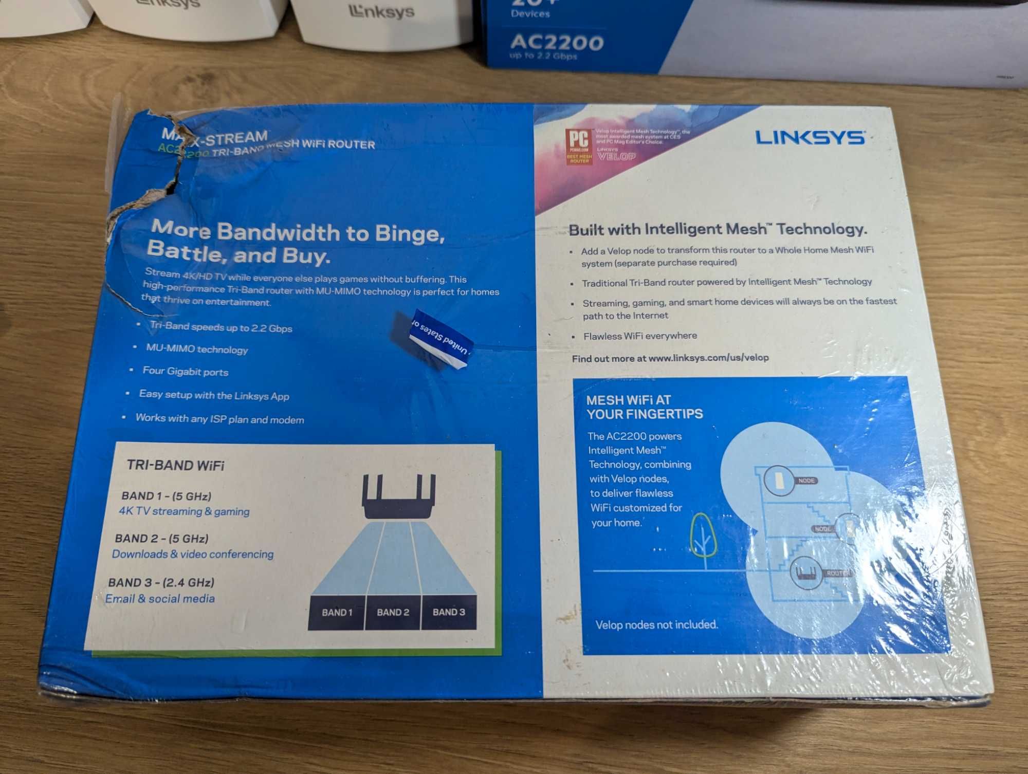 Новый Mesh роутер Linksys MR8300 AC2200 до 2,2 Гбіт/с гарантия USA