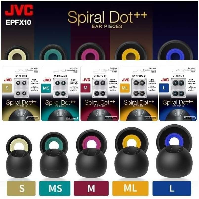 ⇒ JVC Spiral Dot ++ EP-FX10 - бескомпромиссные силиконовые амбушюры