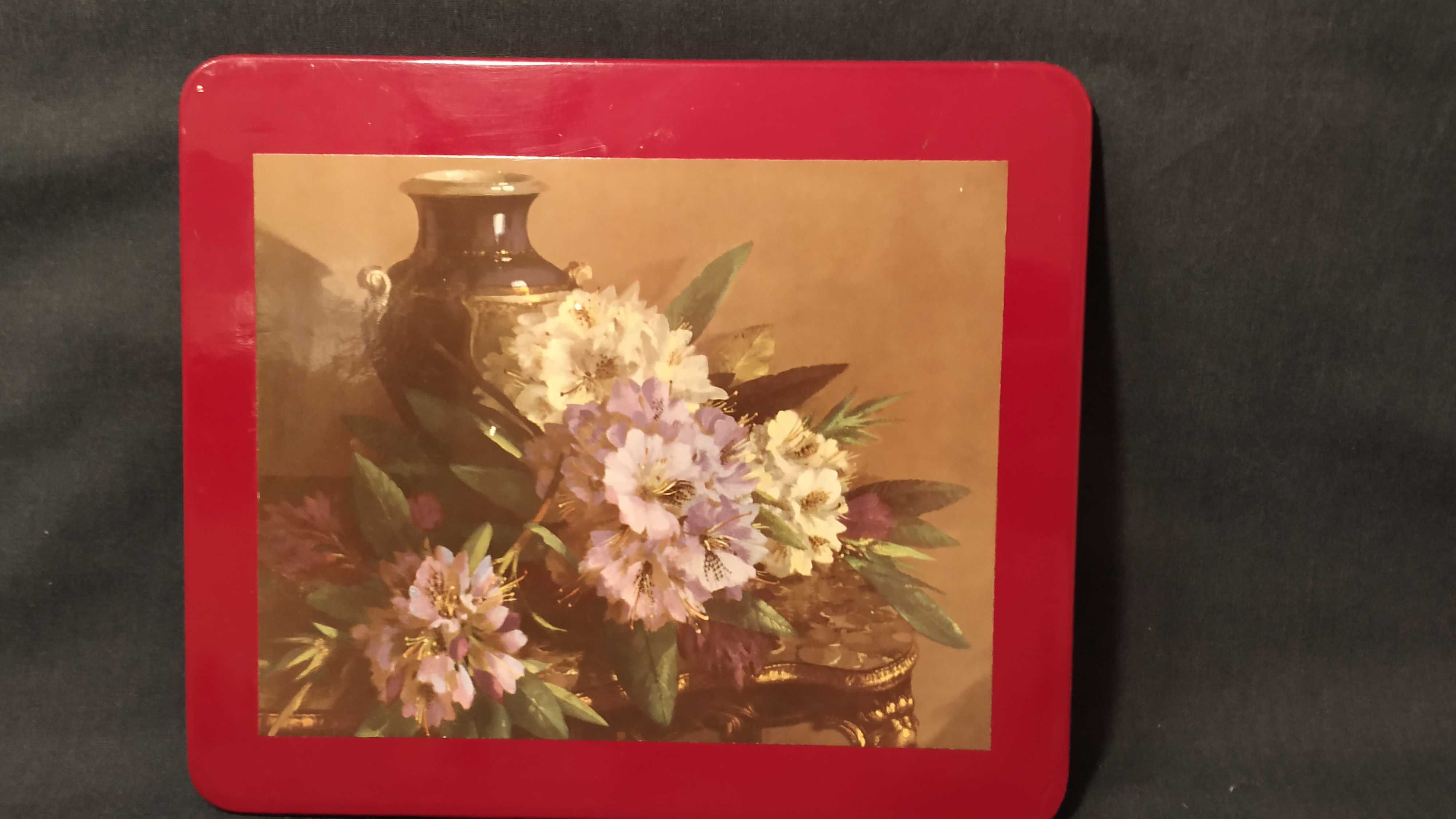 6 obrazków satynowych – bukiety kwiatowe
