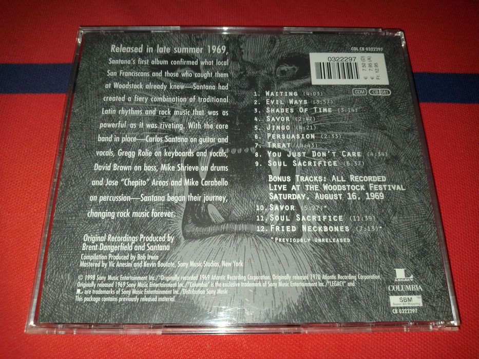 Santana "Santana" фирменный CD Made In The EU.