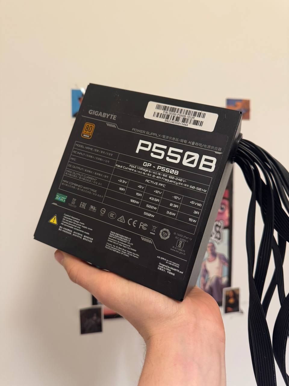 Блок питания Gigabyte P550B Оригинал