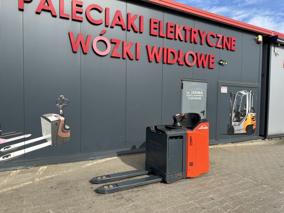 Paleciak elektryczny Linde T 20 sp 2000 kg rydwan Linde wózek szybki