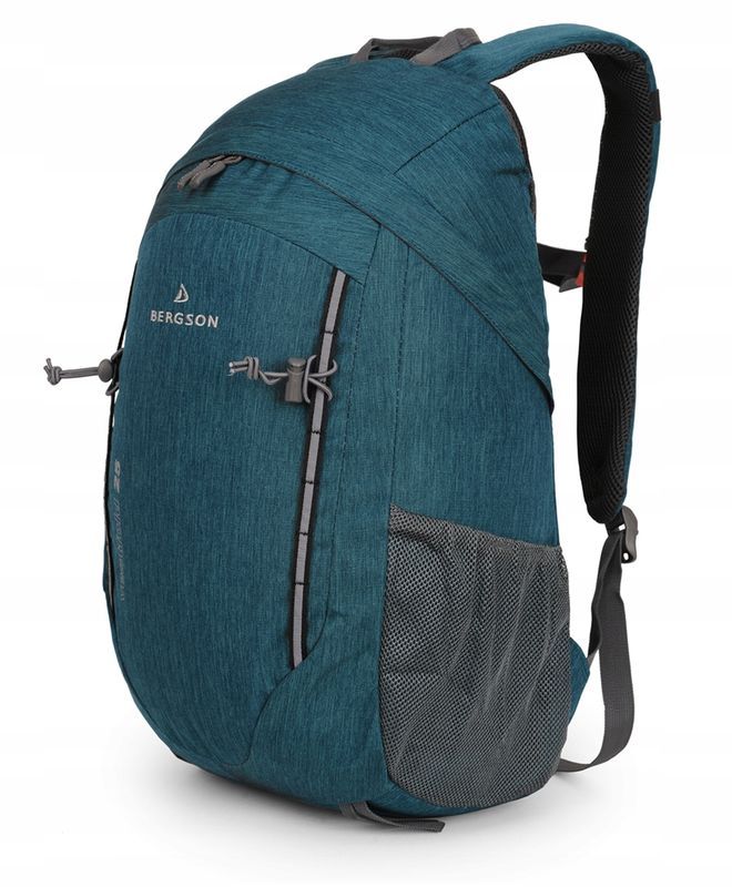 Wygodny Plecak Bergson Vestfold 25l | Lekki Wentylowany | Morski