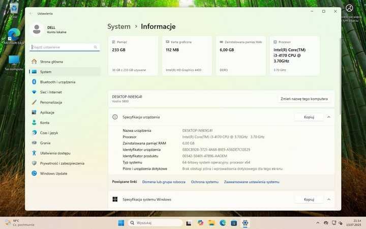 Komputer DELL Vostro 3800, Win11, stan bardzo dobry