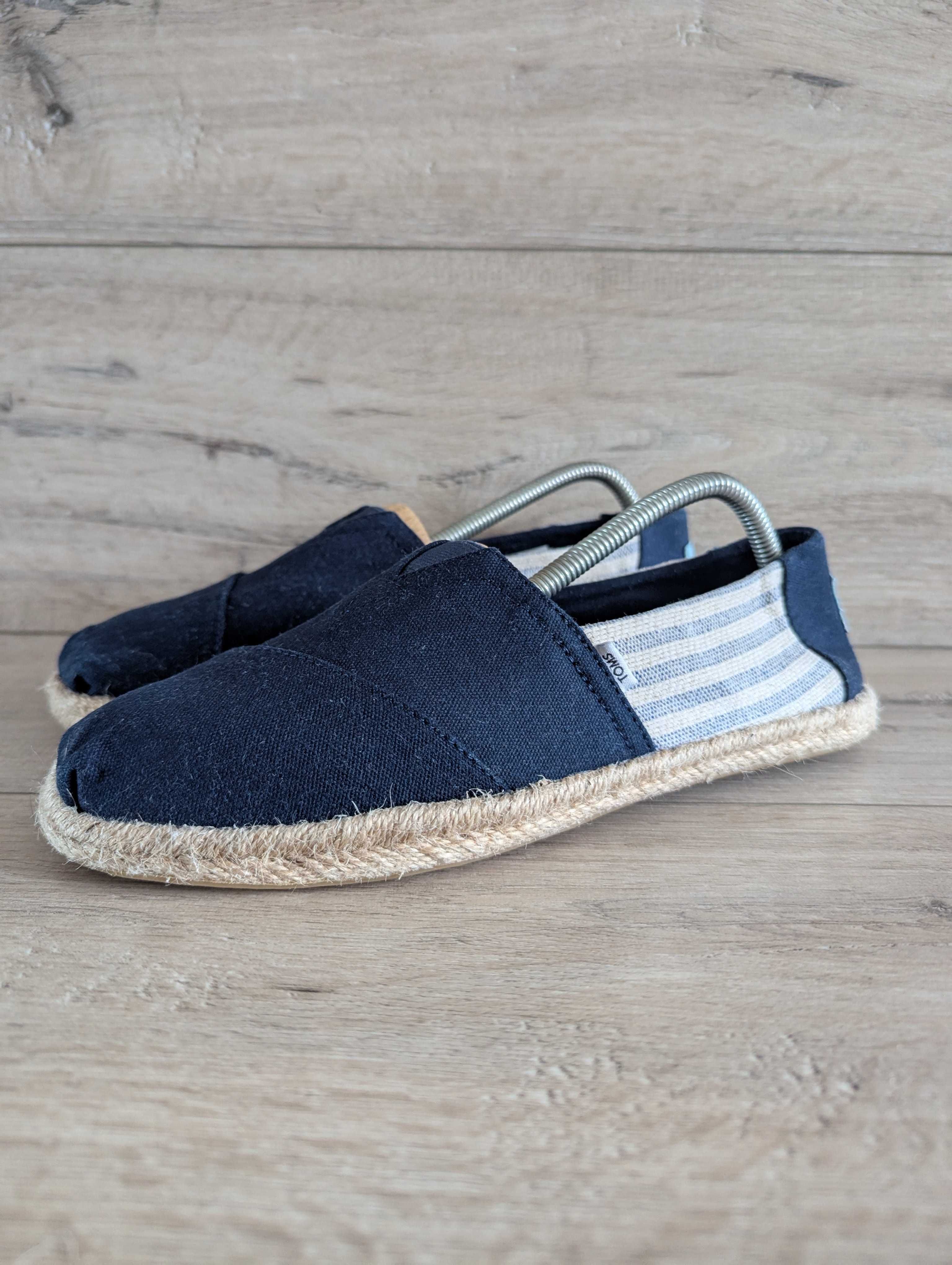 Эспадрильи туфли  мокасины б/у Toms Alpargata Rope 41-42 р 26.5 см