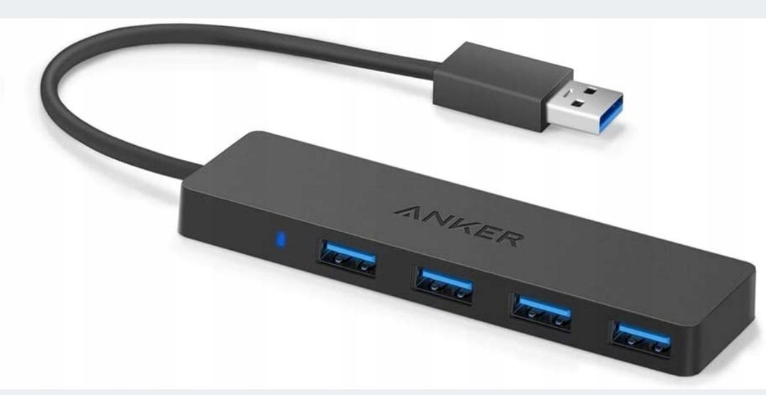Anker AK-A75160 Usb Hub, 4 porty, Czarny