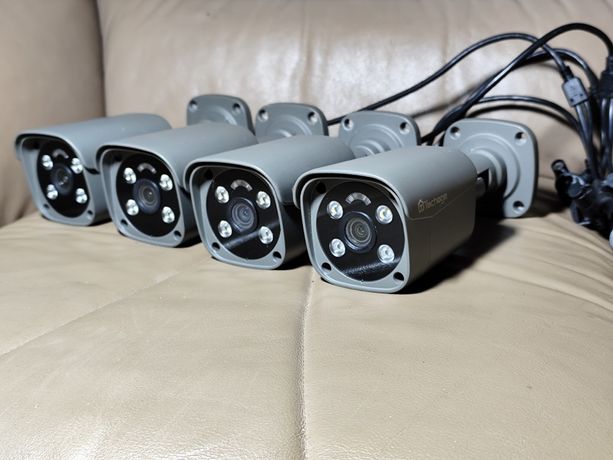 2x kamera IP POE / 12v 8MP 4K detekcja ludzi samochodów onvif