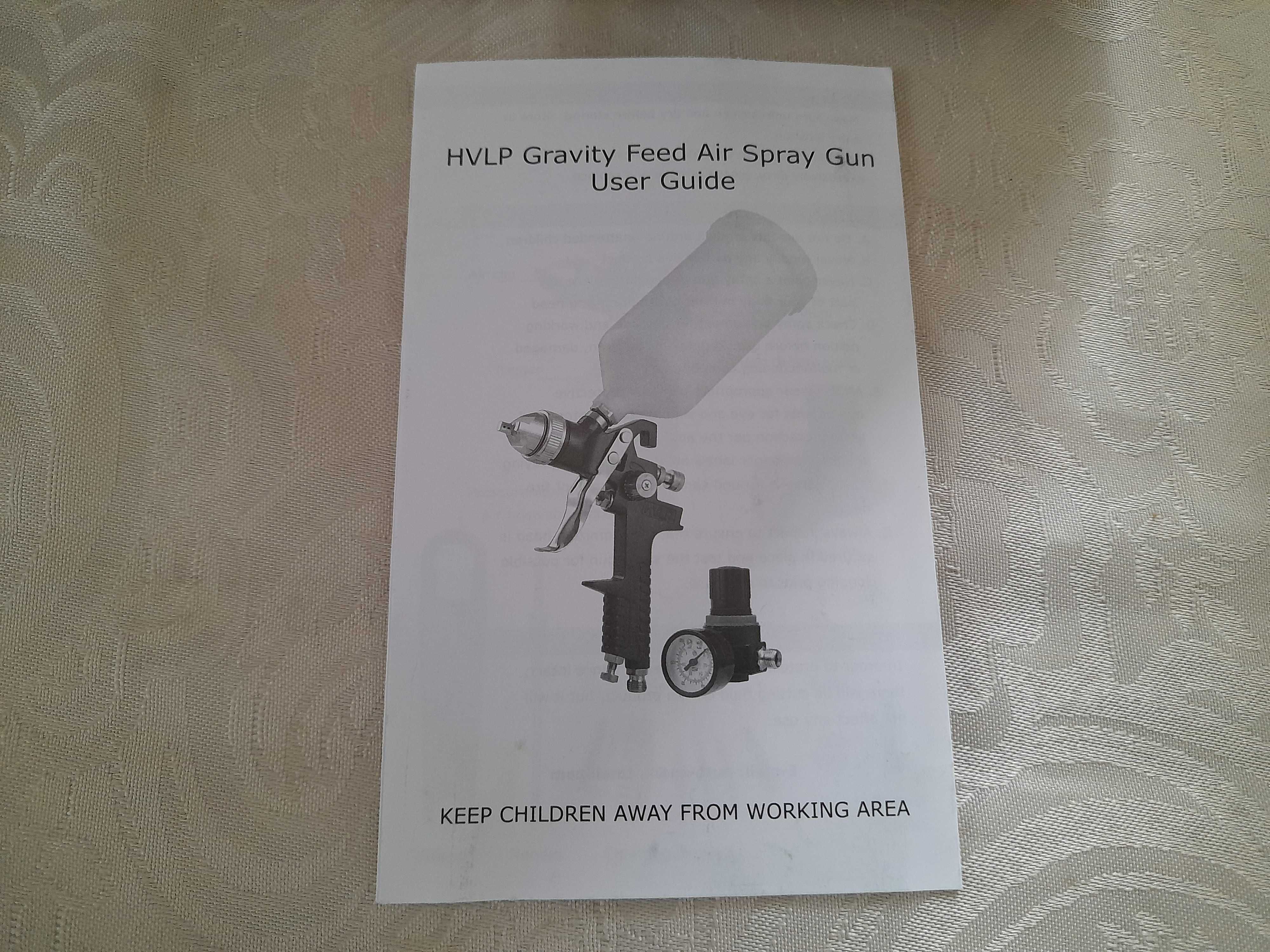 Professional Hvlp Spray Gun Paint Spray System Gravity Feed 4 Nozzles