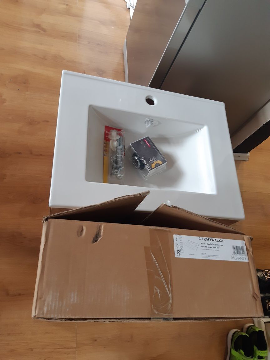Umywalka nowa szafka pod umywalkę nowa