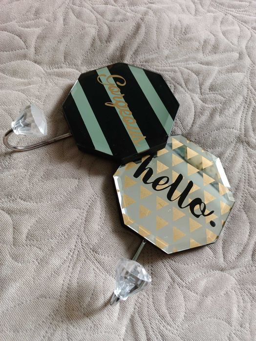 Home&You 2szt. wieszak lustrzany glamour