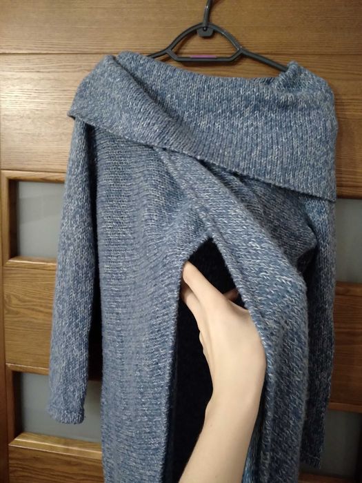 Ciepły sweter dla kobiety w ciąży, lub mamy karmiącej.