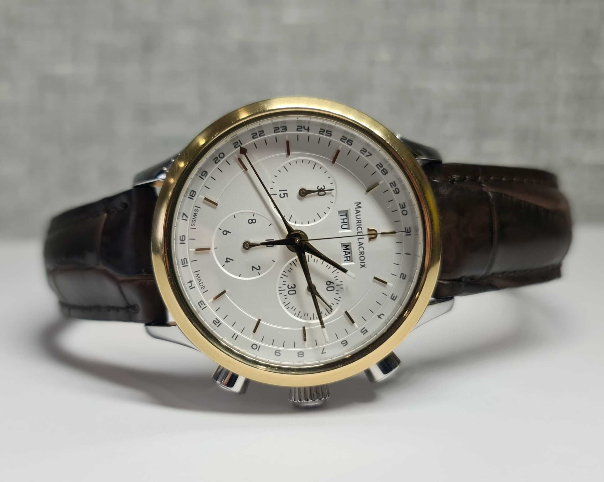 Чоловічий годинник Maurice Lacroix LC1008-PVY11 Classiques Chronograph
