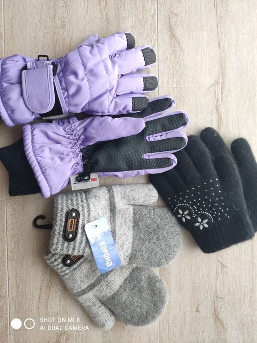 Рукавички для дівчинки по 100грн.