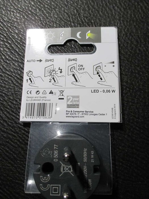 Lampka LED do gniazdka produkcji Legrand