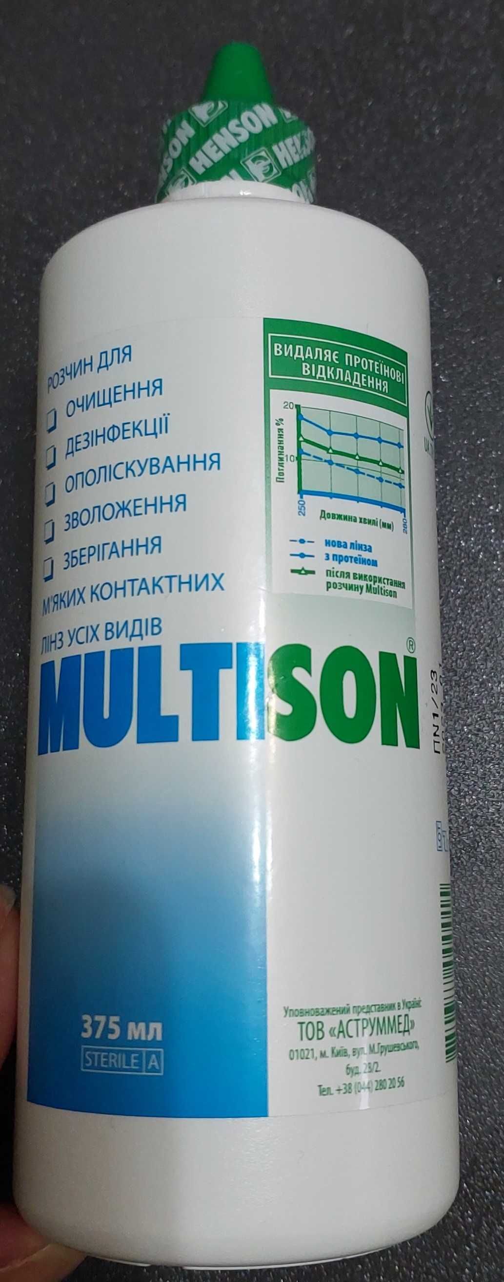 Розчин для контактних лінз Multison 375 мл