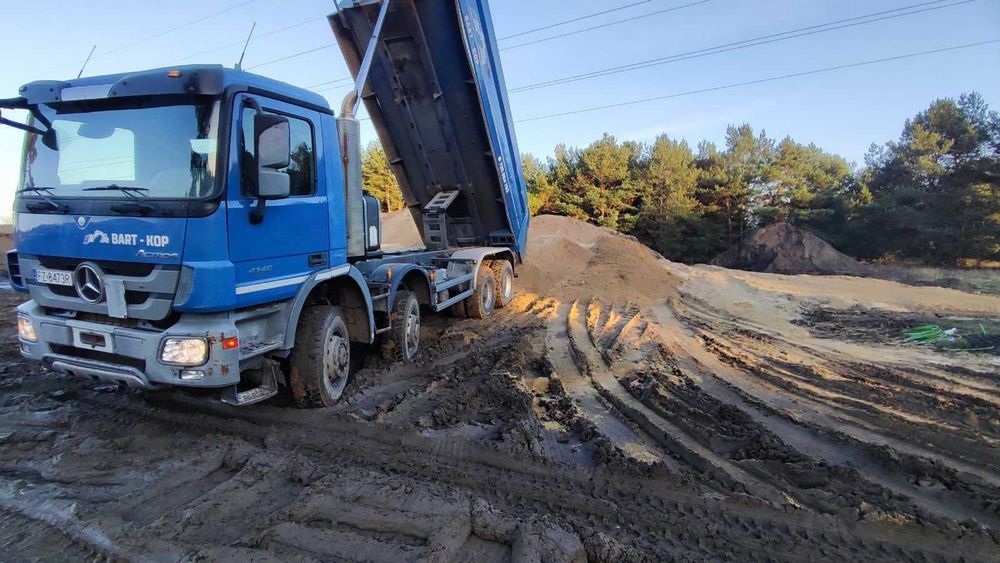 Transport, wynajem wywrotka 4-osiowa 8x8, 8x4