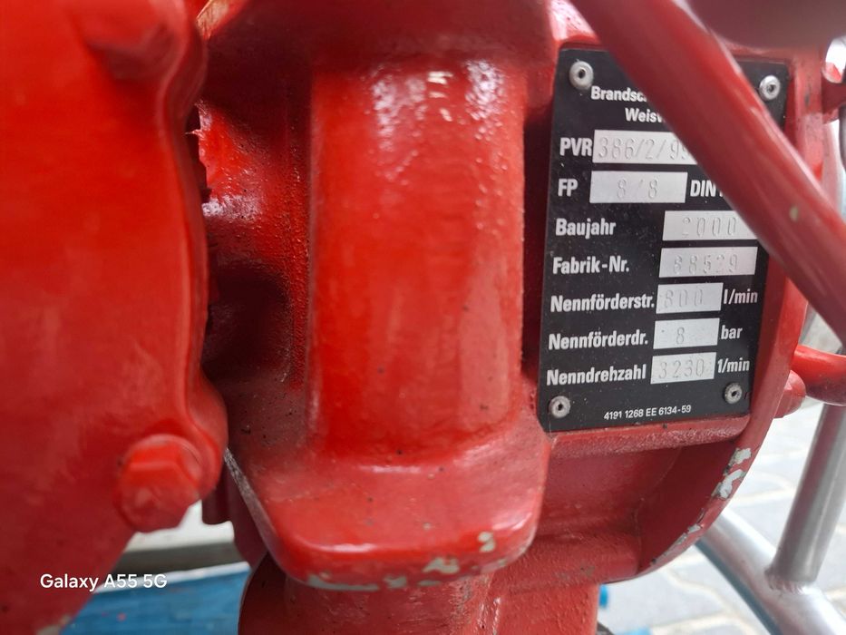 Motopompa Iveco Magirus EuroFire 2000 Pompa Strażacka Deszczownia