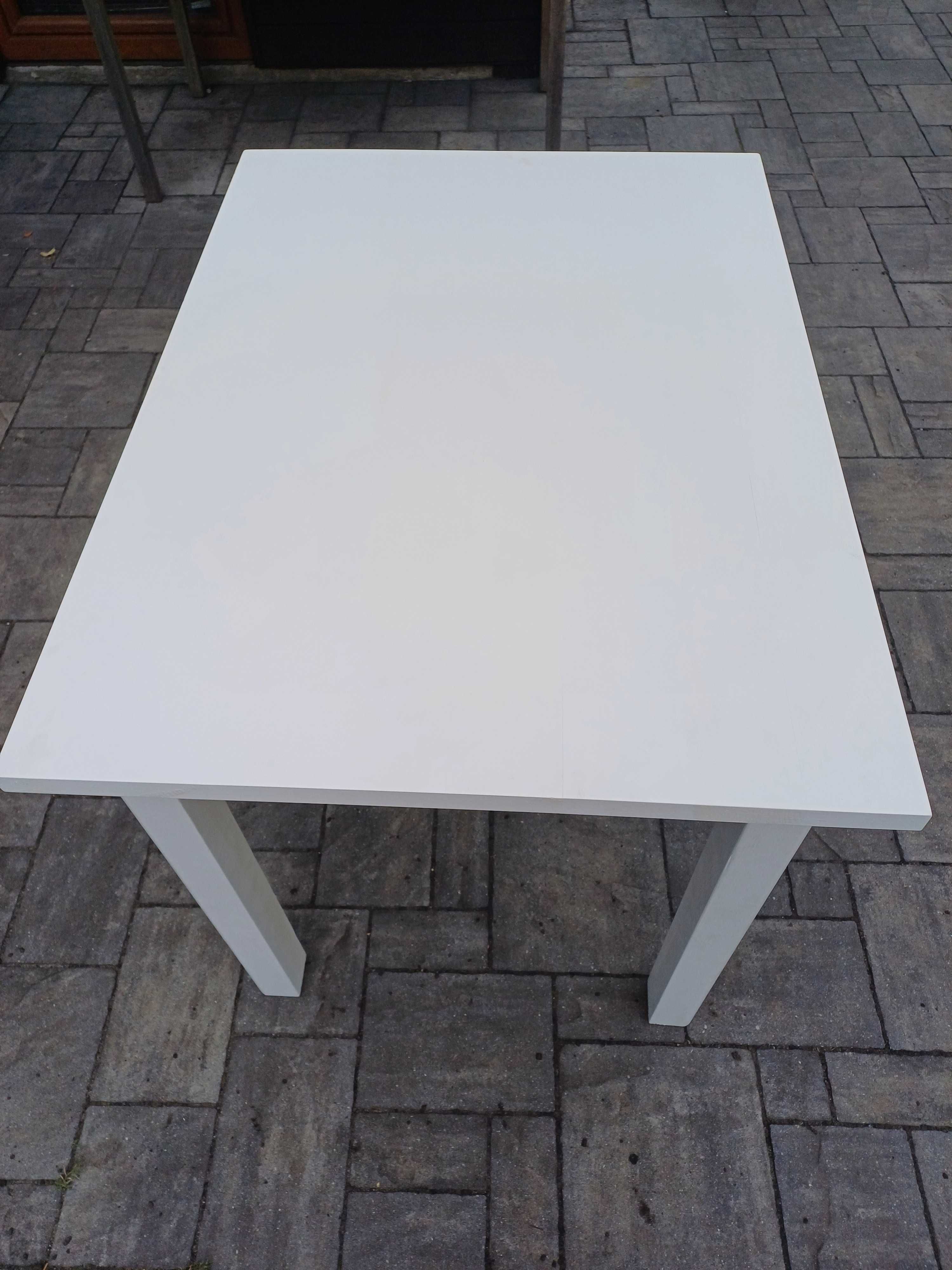 NOWY biały stół kuchenny drewniany sosnowy 100x70 stolik do kuchni
