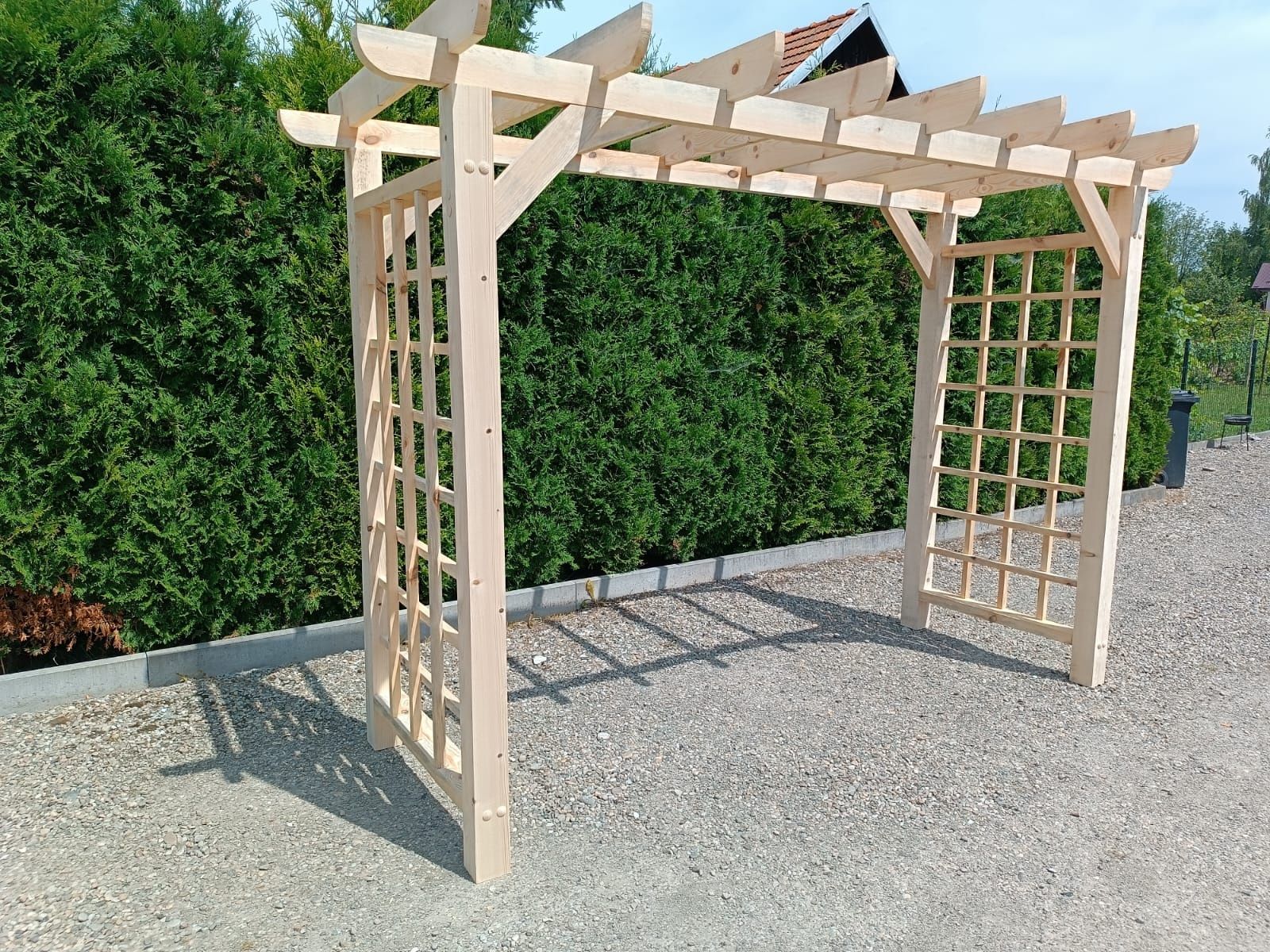 Pergola duża drewniana 180 cm x 210 cm x 100 cm