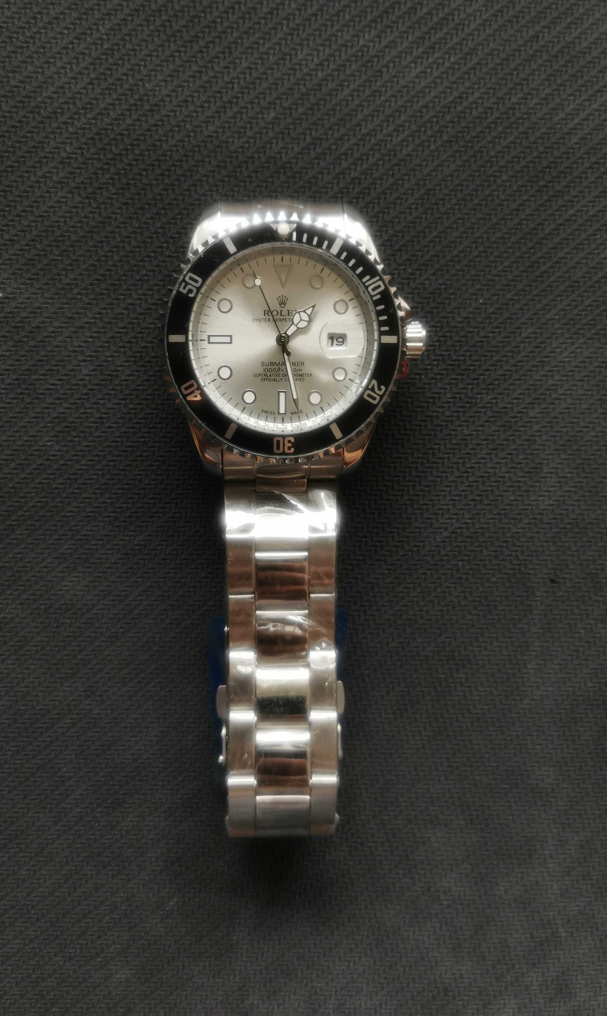 Zegarek męski ROLEX Submariner Oyster Perpetual Date Srebrny