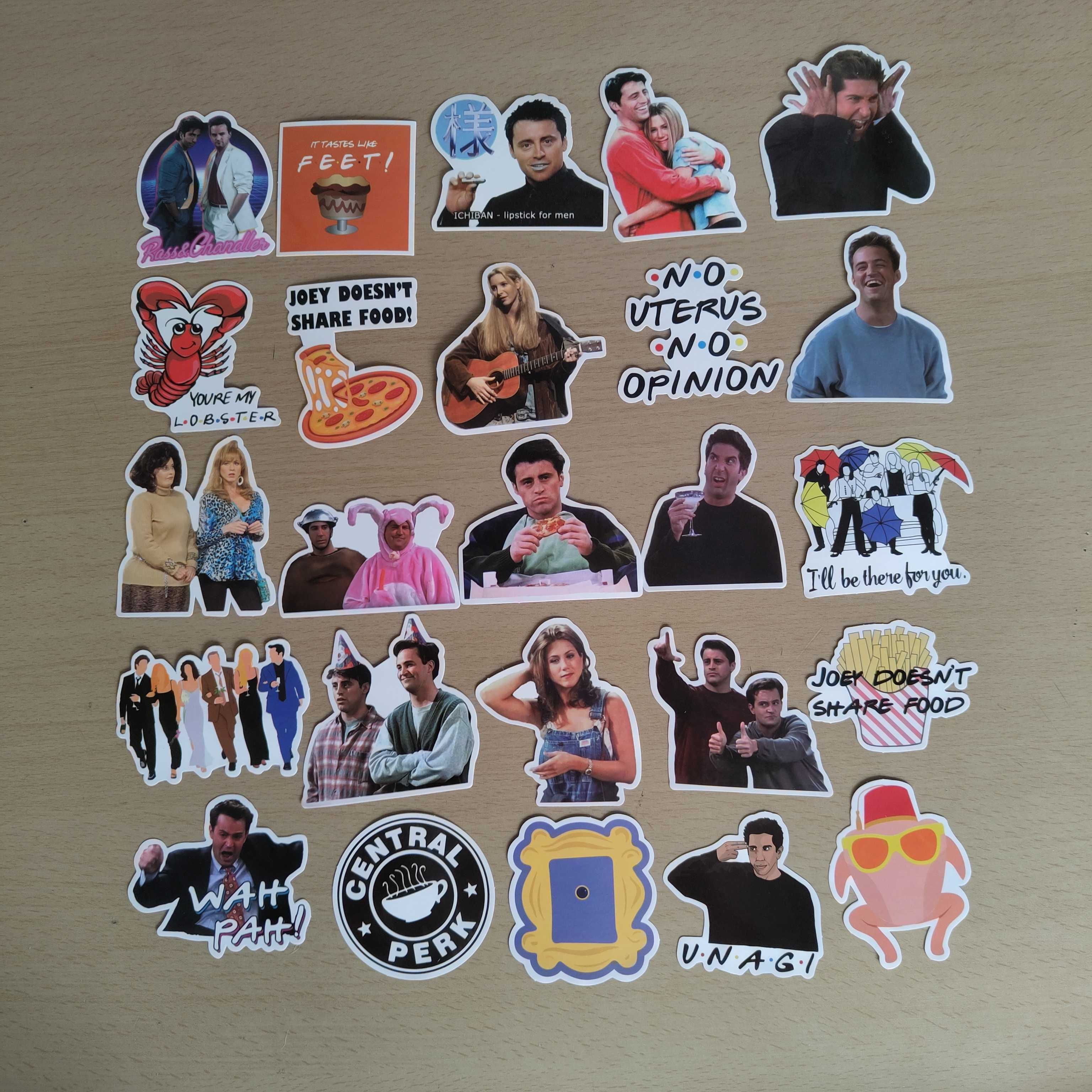 50 Autocolantes Série Friends