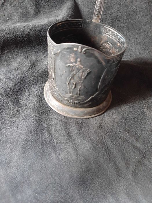 Подстаканник мельхиоровый