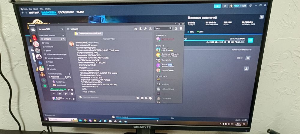 Монитор gygabite 27 FHD  ips 144hz 1920 x 1080