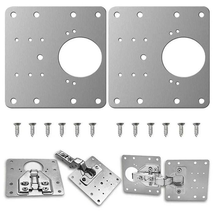 Ремонтная пластина для петель мебели, универсальная, 9*9 см