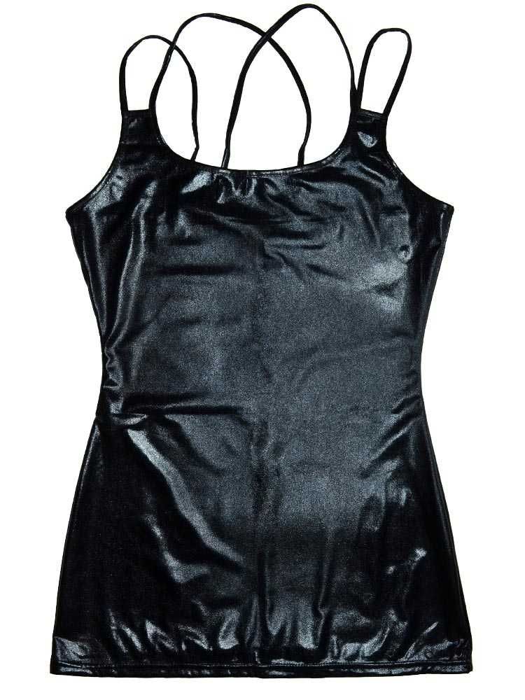 Сексуальный пеньюар под латекс кожу, эротическое мини платье клубное