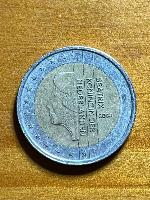 Moeda rara Beatrix Koningin der Nederlanden 2000
