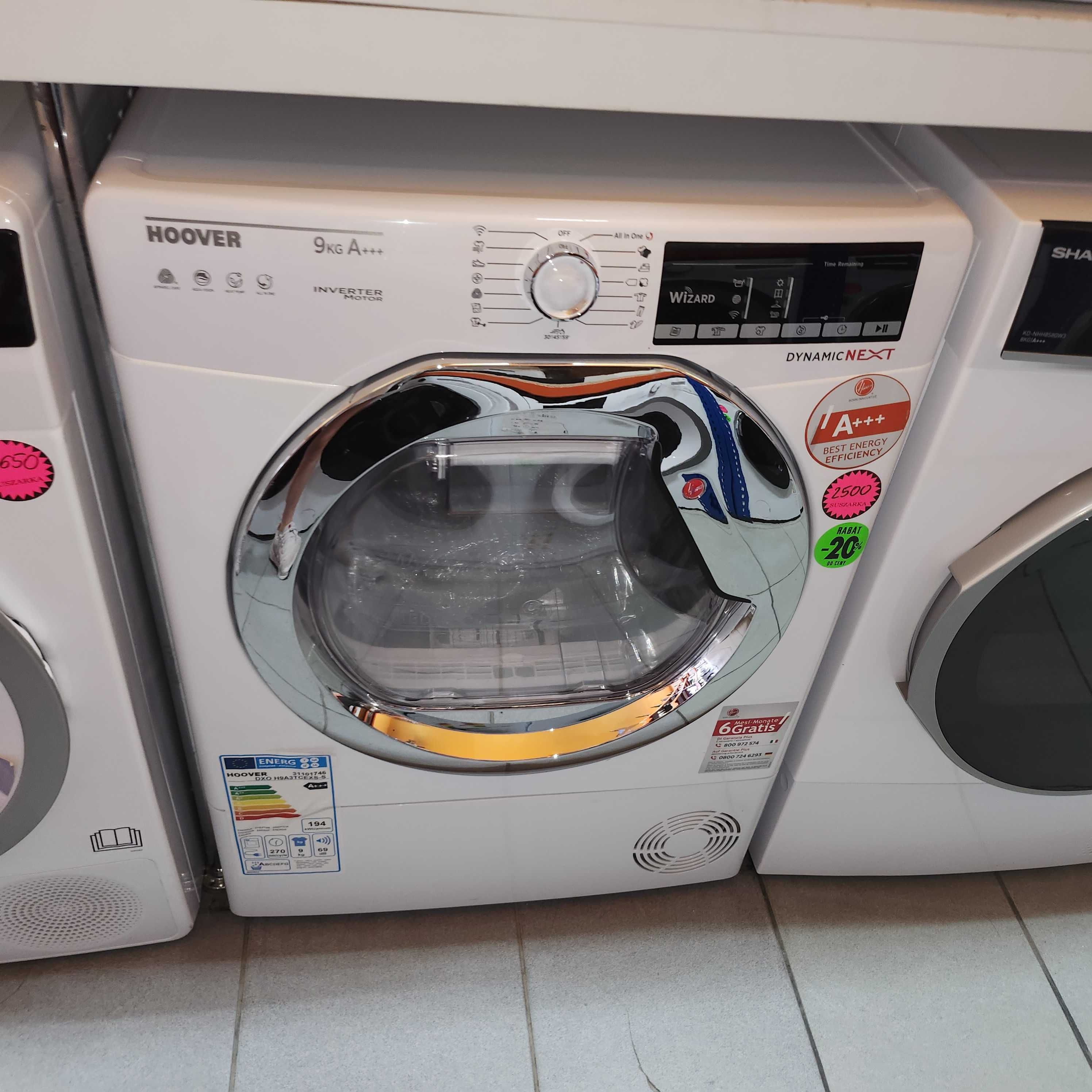 JANKI AGD Suszarka kondensacyjna Hoover DXO H9A3TCEXS-S