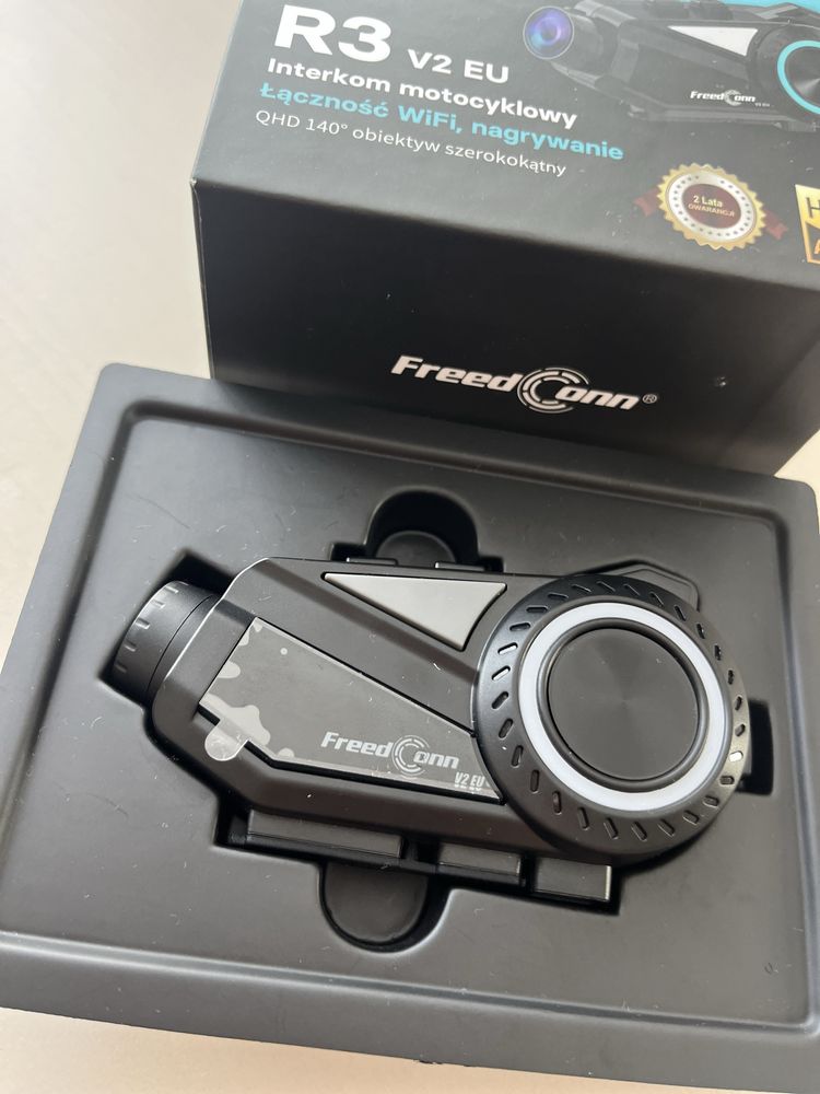 Interkom motocyklowy FreedConn R3 z wideorejestratorem