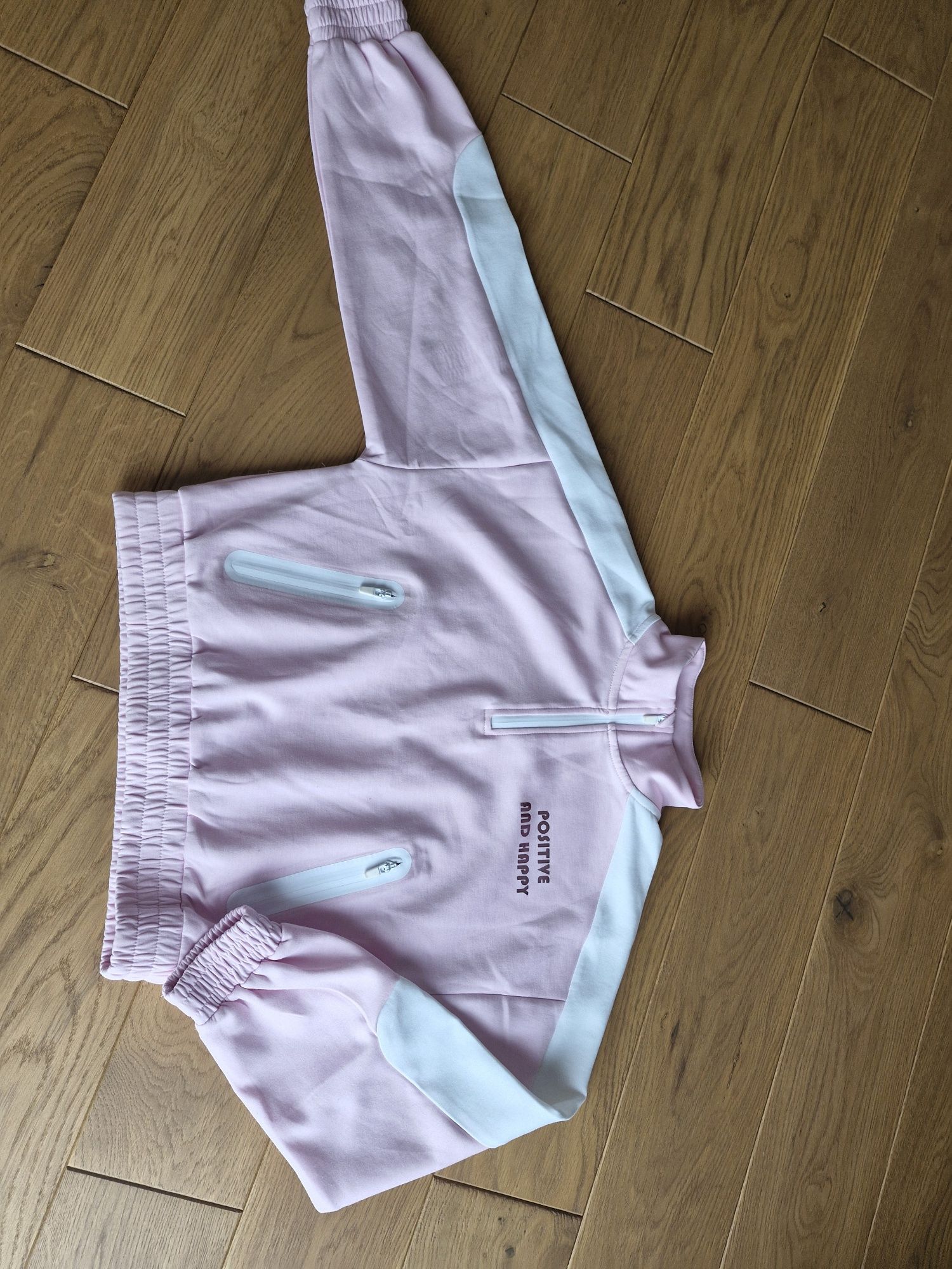 Bluza zara jasny róż na 164