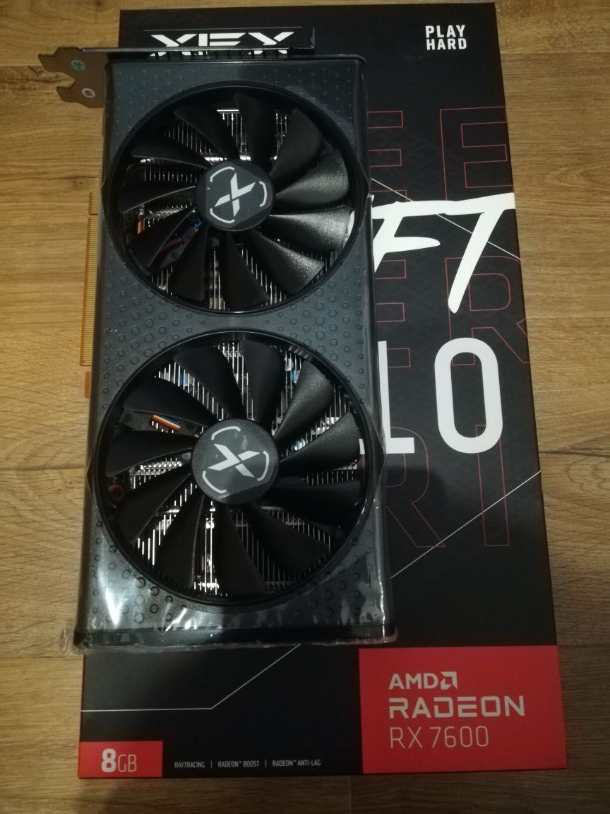 XFX Radeon RX 7600 speedster. Praktycznie nowa, gwarancja