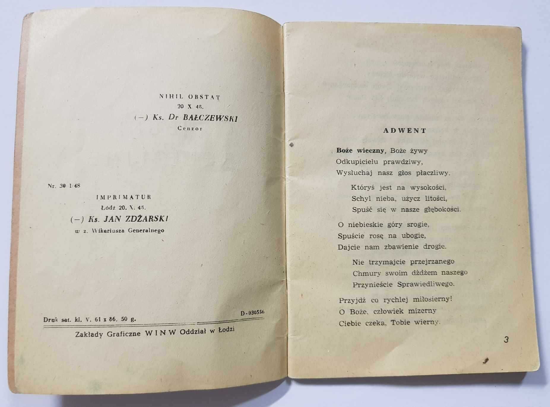 Pieśni Religijne - Koło Księży Prefektów - Łódź 1948