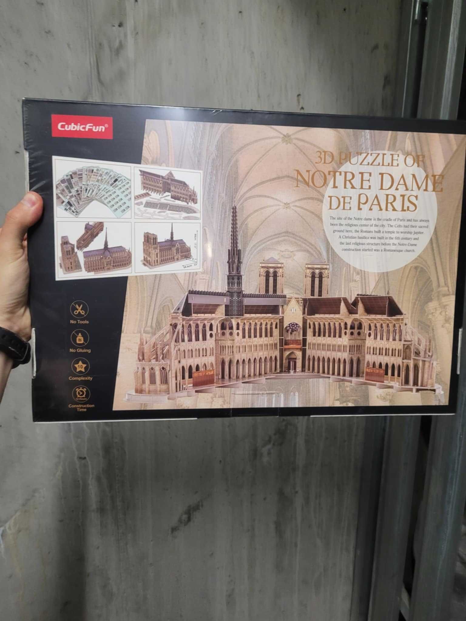 NOWE Zafoliowane Cubic Fun Puzzle 3D 293 el. Katedra Notre Dame 080025