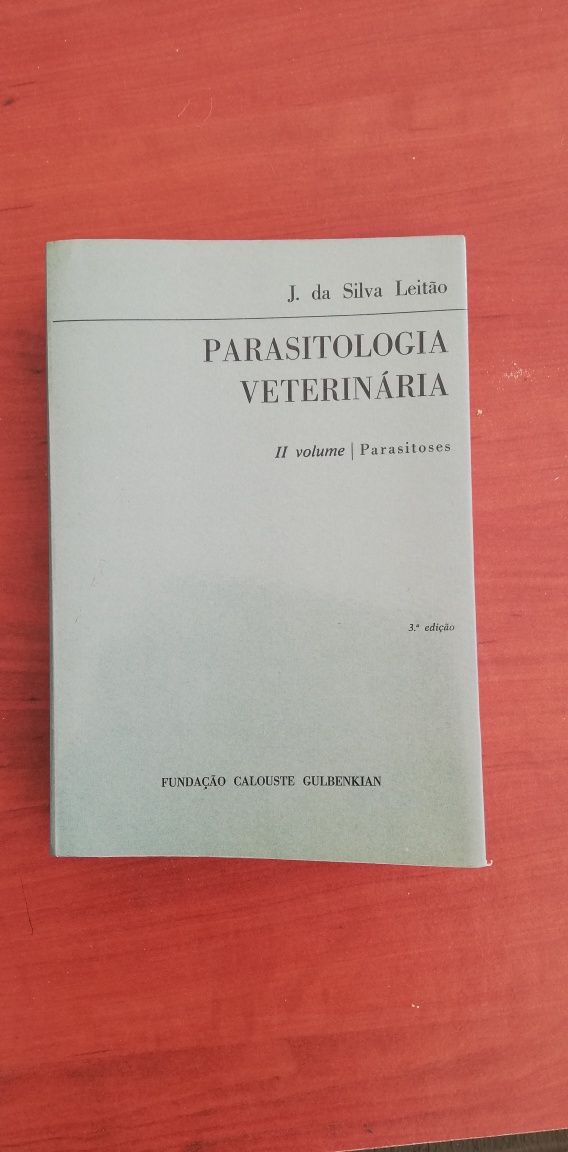 2 livros Parasitologia veterinária vol. I - Parasitas + vol. II - Para