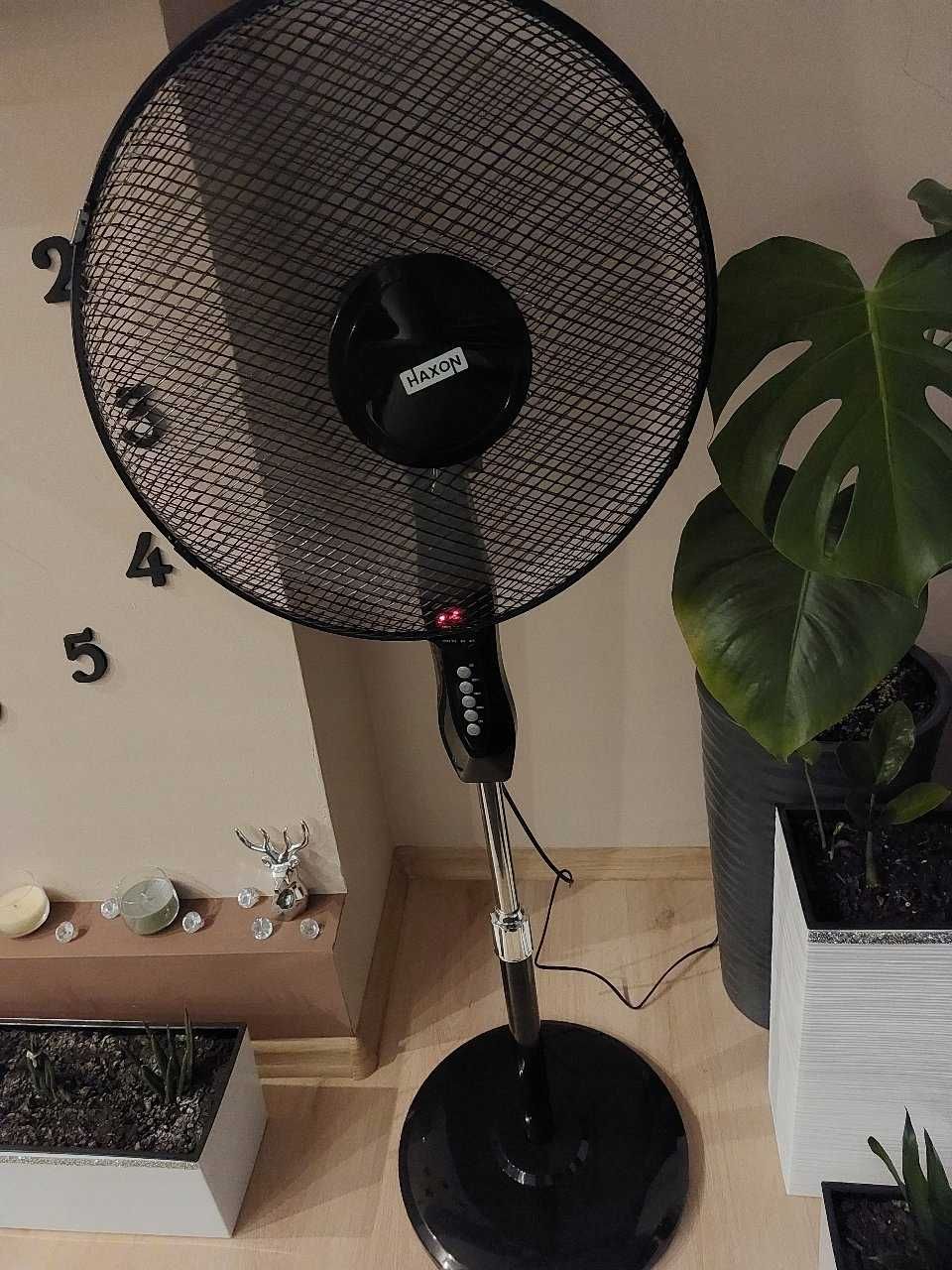 Nowy Wiatrak Wentylator Podłogowy Stojący 5 Łopatek Timer + Pilot
