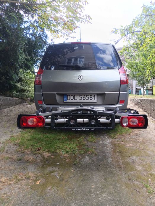 na 2 elektryki bagażnik rowerowy na hak aluminiowy stan BDB. uchylany