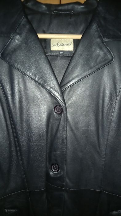 Casaco cabedal pele genuina