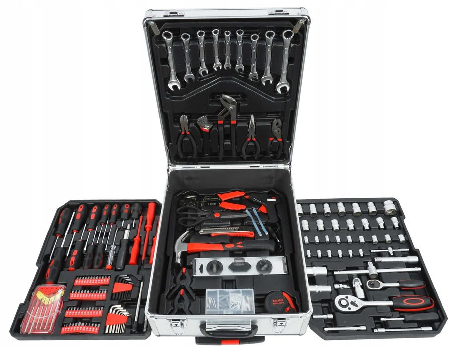 ZESTAW KLUCZY NASADOWYCH Narzędzi Walizka Narzędziowa Klucze Nasadowe