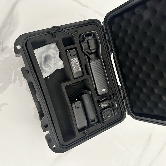 DJI Pocket 3 Creator Combo + 2 baterias 950mAh + estojo rígido LEKUFEE