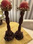 Castiçais altos perfeitos para decoraçao de Natal
