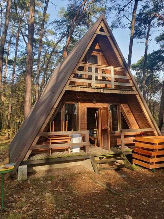 Sprzedam lub oddam Domki drewniane typu Brda z tarasami 8szt