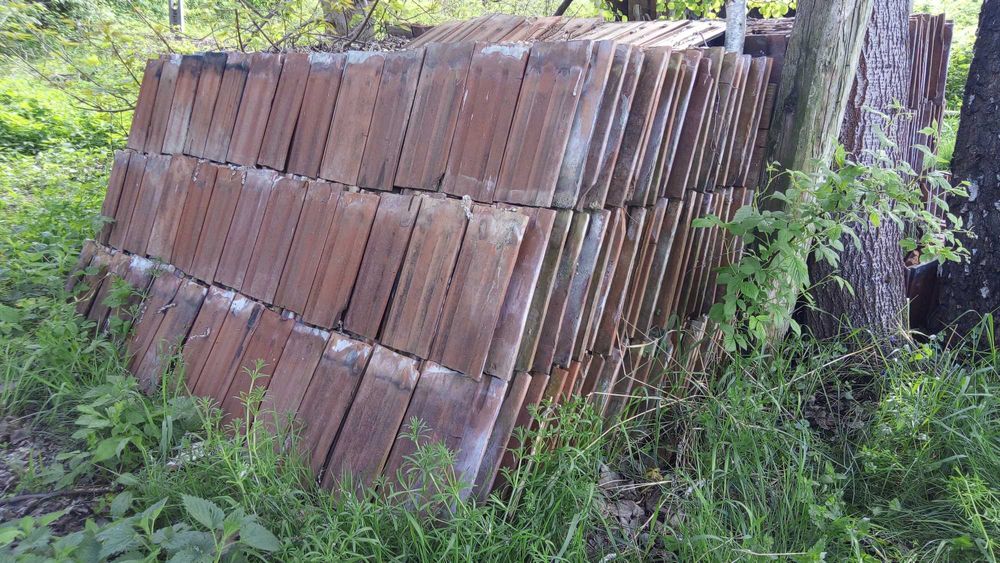 Dachówki przedwojenne zabytkowe, ponad 4000 sztuk (200m²)